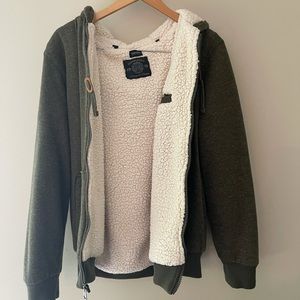 David Bitton Buffalo Sherpa Zip Up Jacket